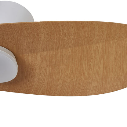 Plafonnier ventilateur SURFER bois et blanc Mantra 9475