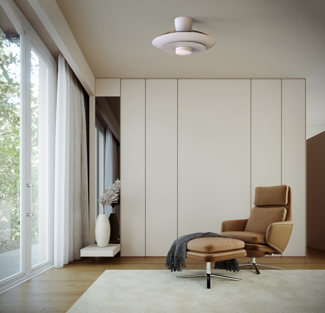 Plafonnier ventilateur KYOTO blanc MANTRA 9518
