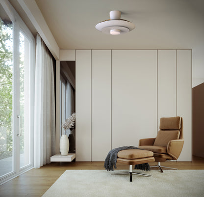 Plafonnier ventilateur KYOTO blanc MANTRA 9518
