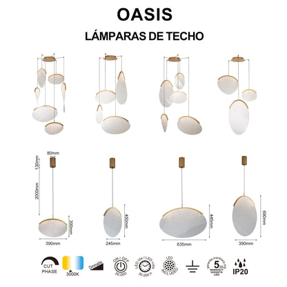 Suspension OASIS 5 lumières Mantra 9645