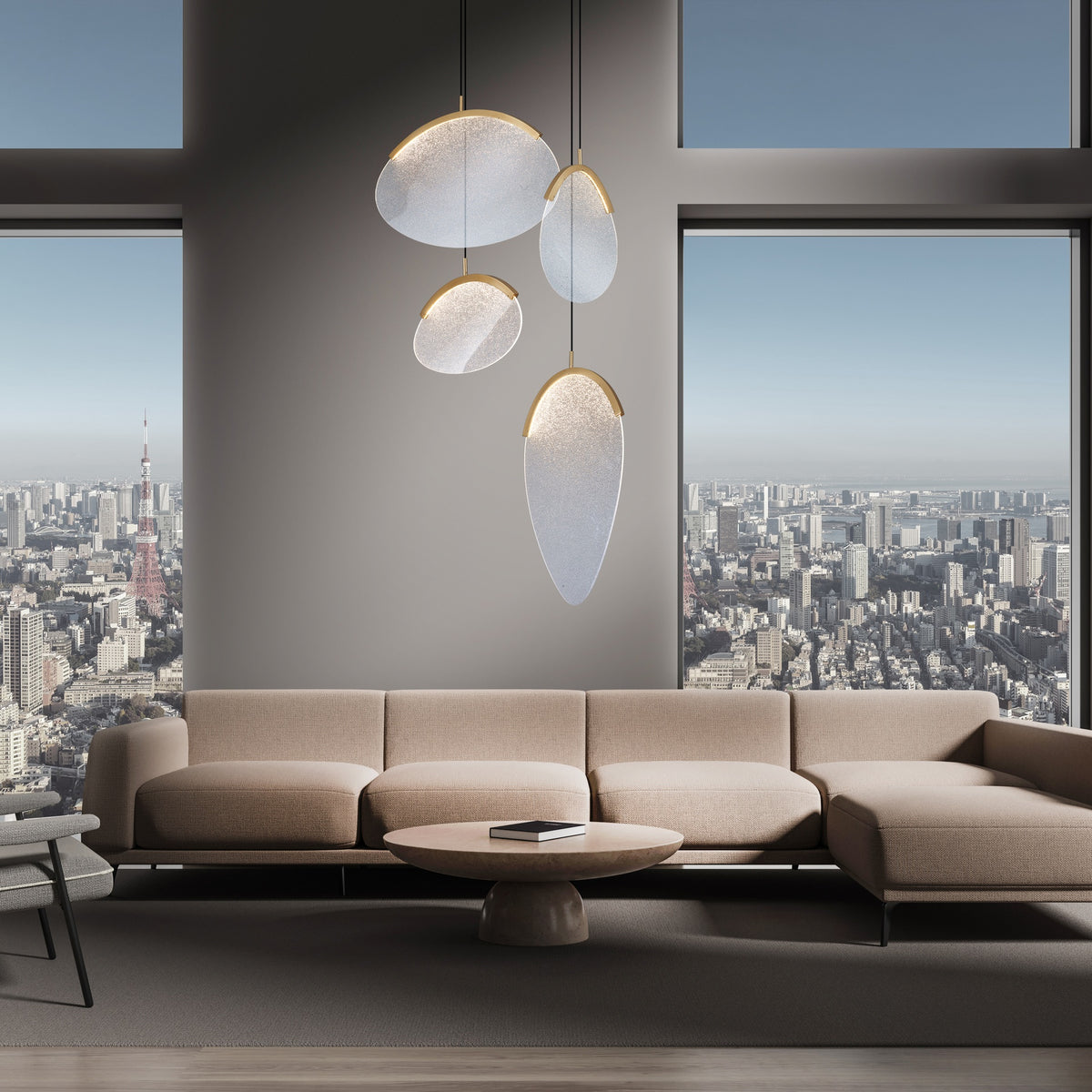 Suspension OASIS 4 lumières Mantra 9646