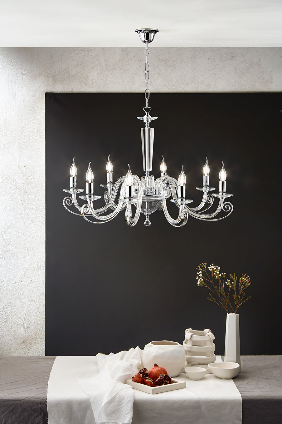 Lustre Venise chrome 8