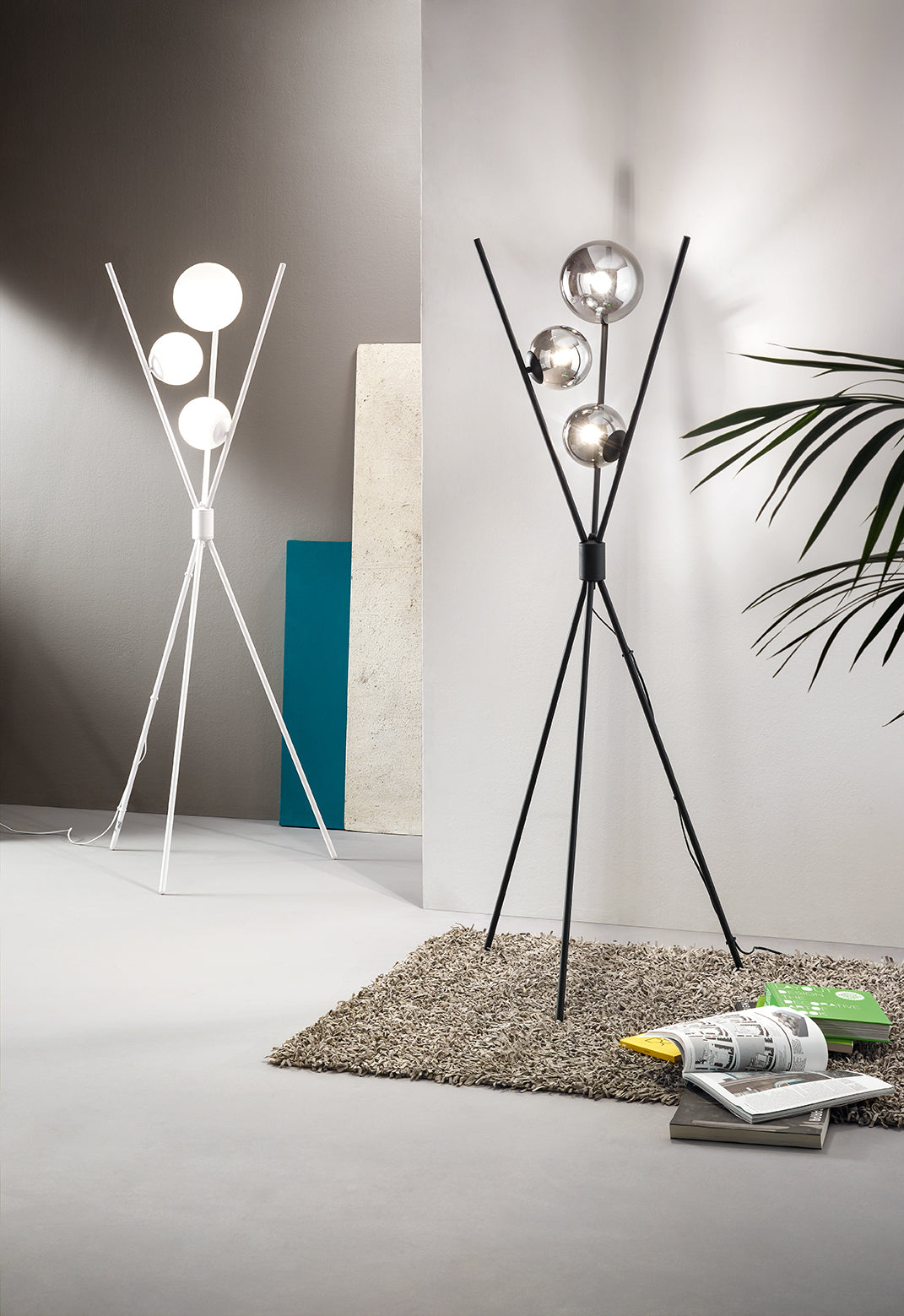 Lampadaire Mikado noir pt-mikado-nero