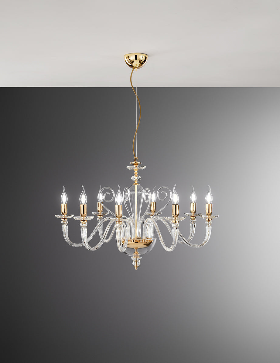 Lustre Victoire transparent 8