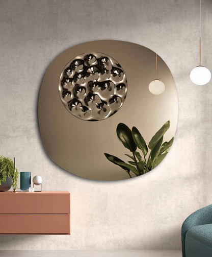 Miroir Bijou bronze diamètre 100