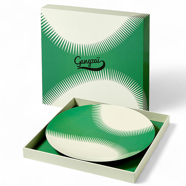 Plateau rond WAVE vert D28 GANGZAI GD659