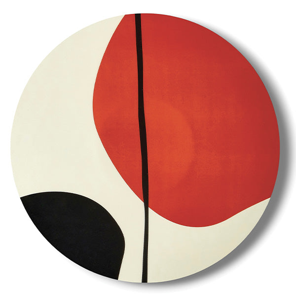 Plateau rond ZEN rouge D28 GANGZAI GD660