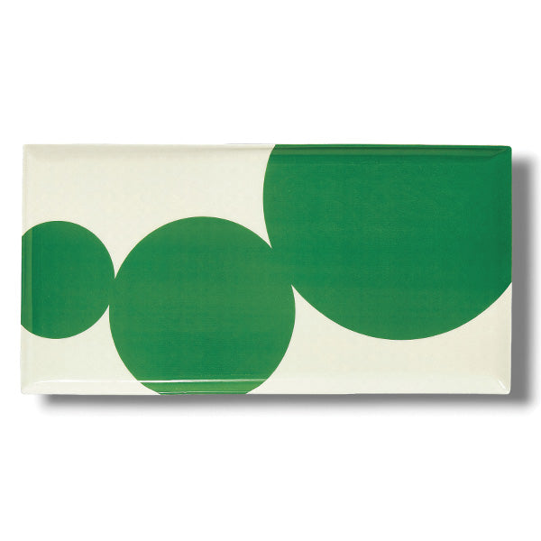 Plateau rectangulaire ASTRE VERT 20X40 GANGZAI GD661