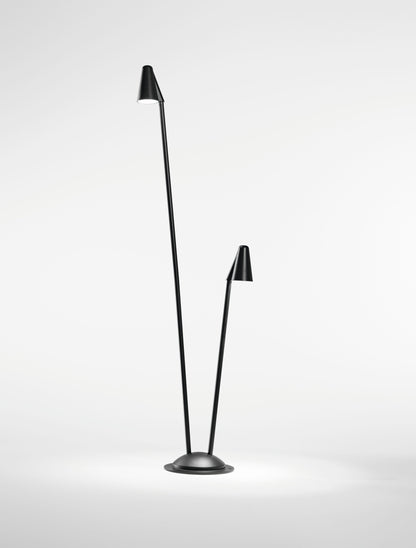 Lampadaire GRASS DOUBLE noir OTPLT804N