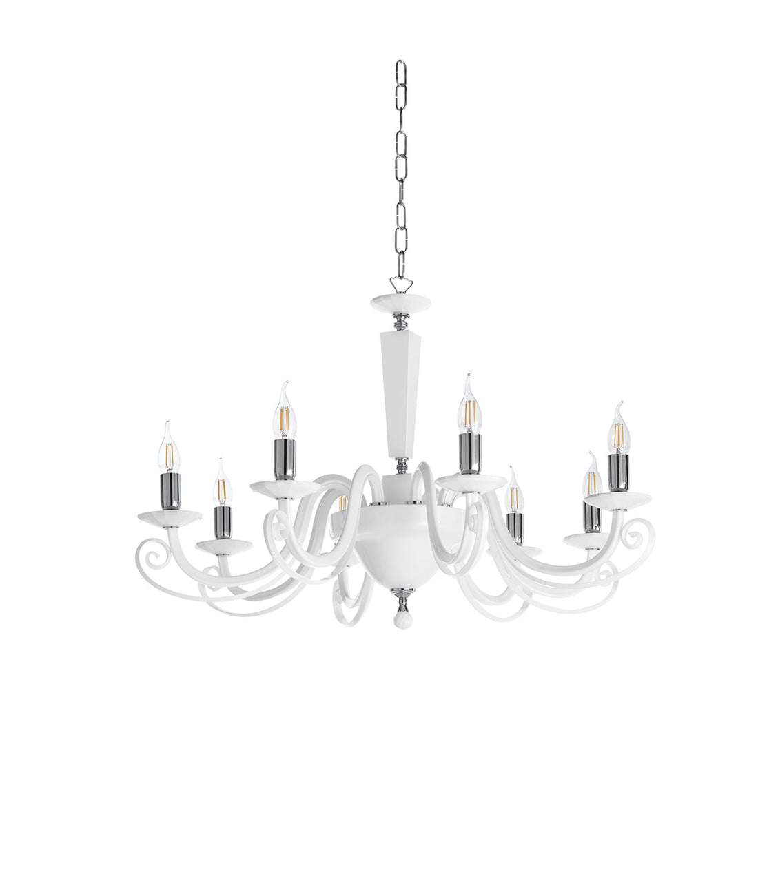 Lustre Venise blanc 8