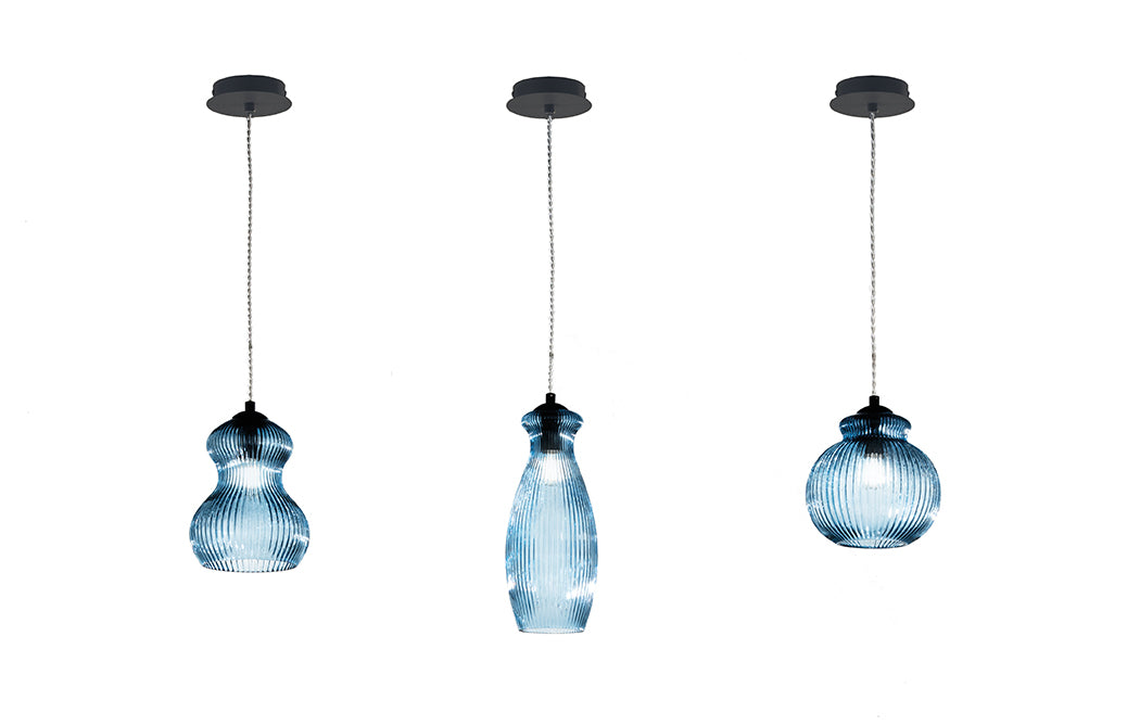 Suspension Cognac bleue 1 so-cognac/3 BLEU