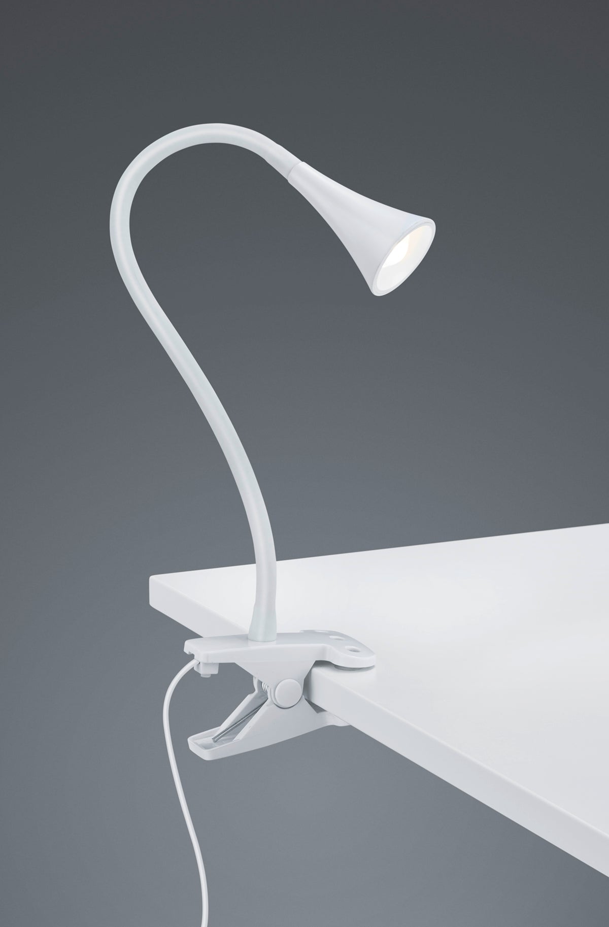 Lampe pince Viper blanche Trio R22398101