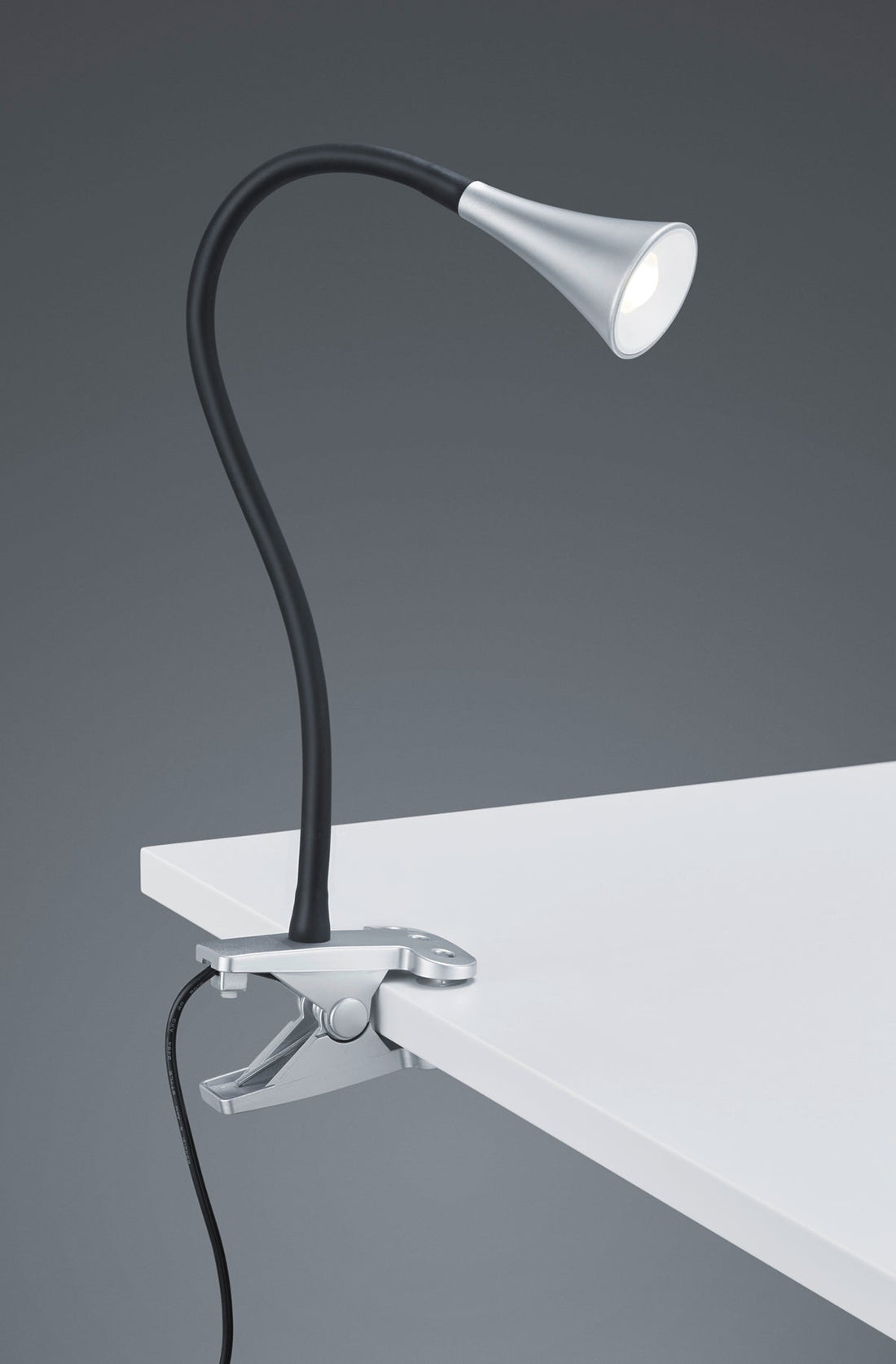 Lampe à pince Viper noire/grise Trio R22398187 R22398187