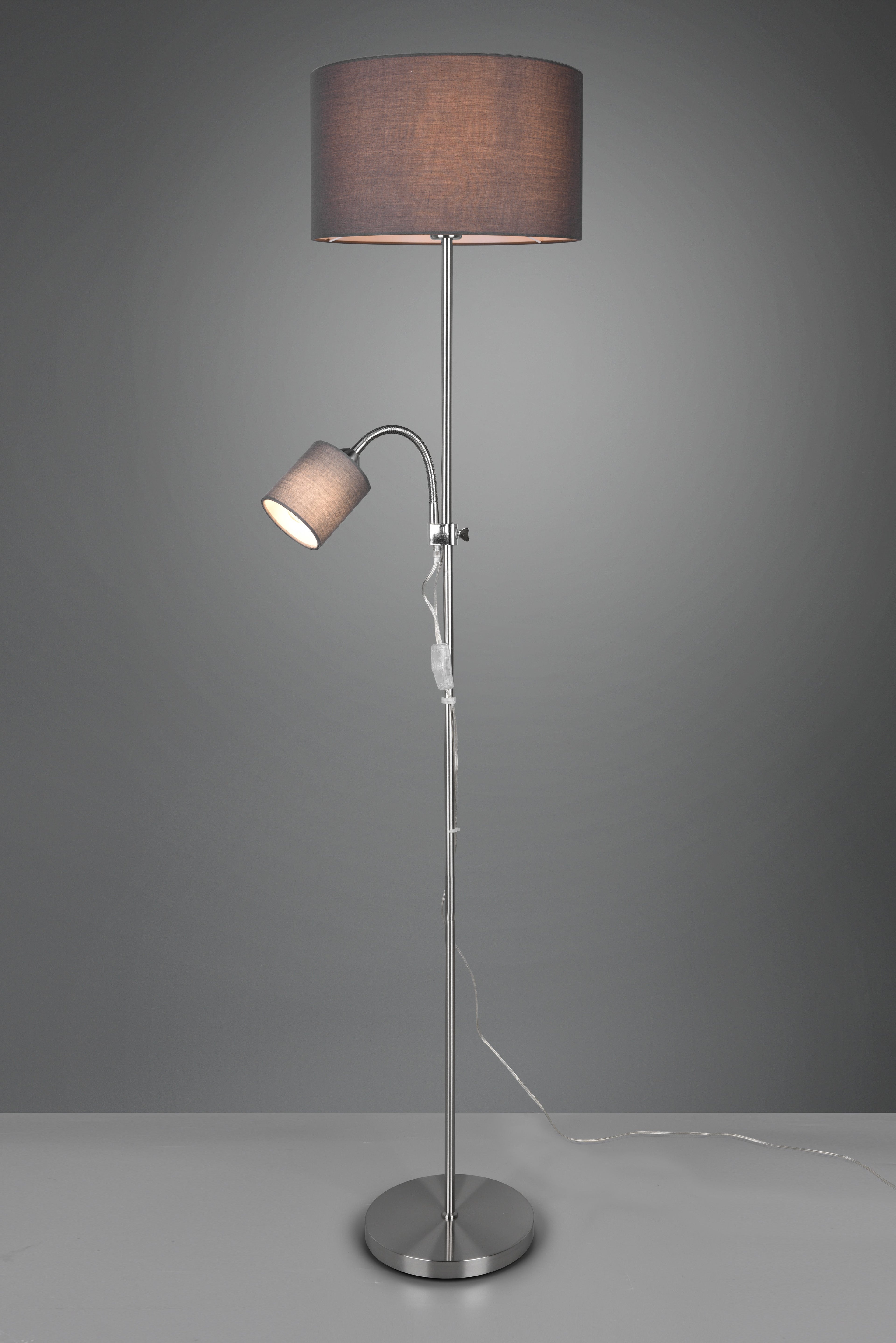 Lampadaire Owen nickel R40192007