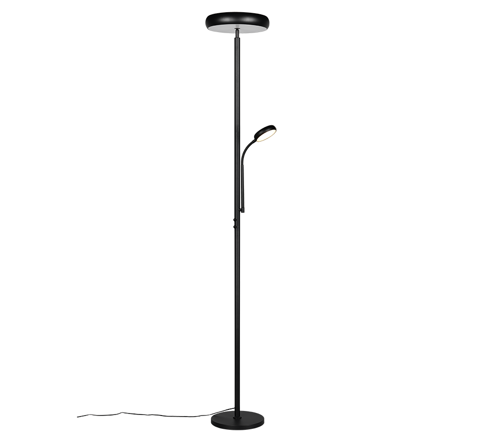 Lampadaire Palermo noir Trio R45741132
