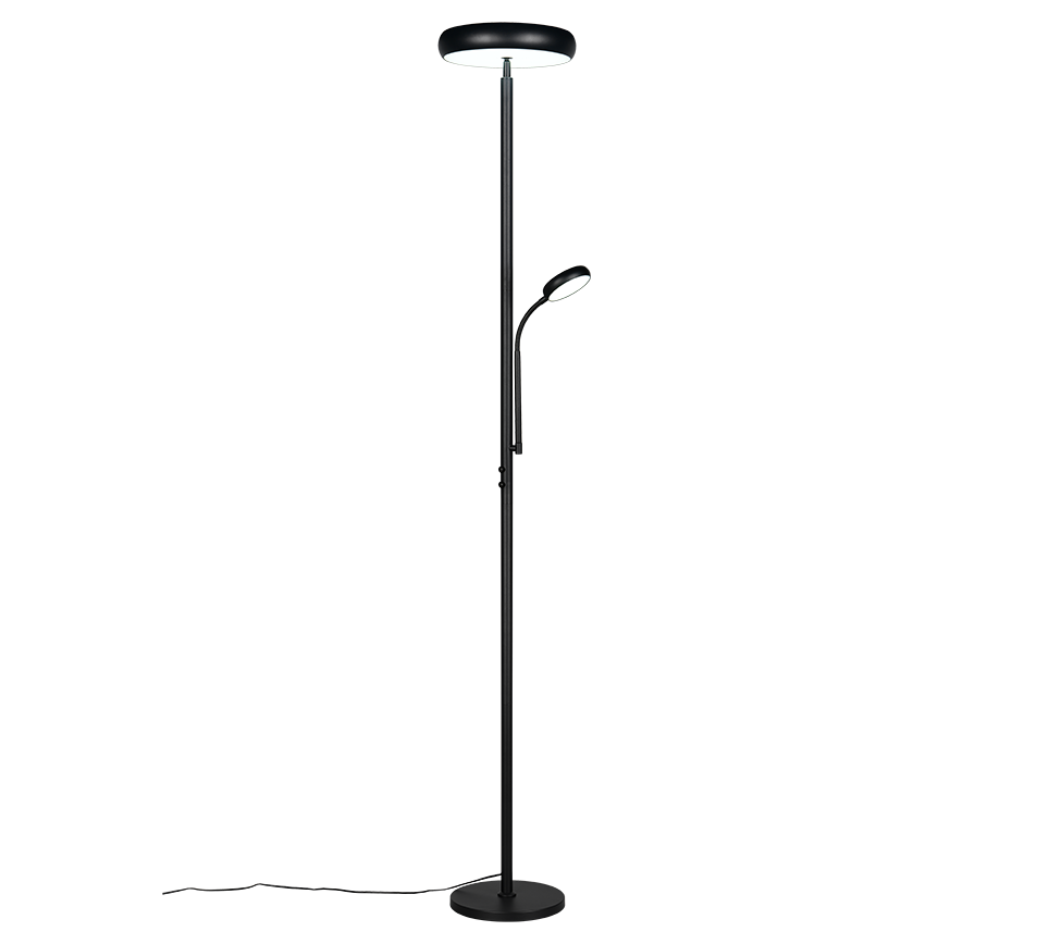 Lampadaire Palermo noir Trio R45741132