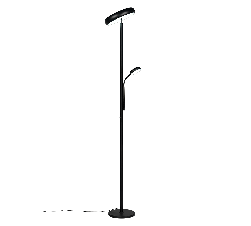 Lampadaire Palermo noir Trio R45741132