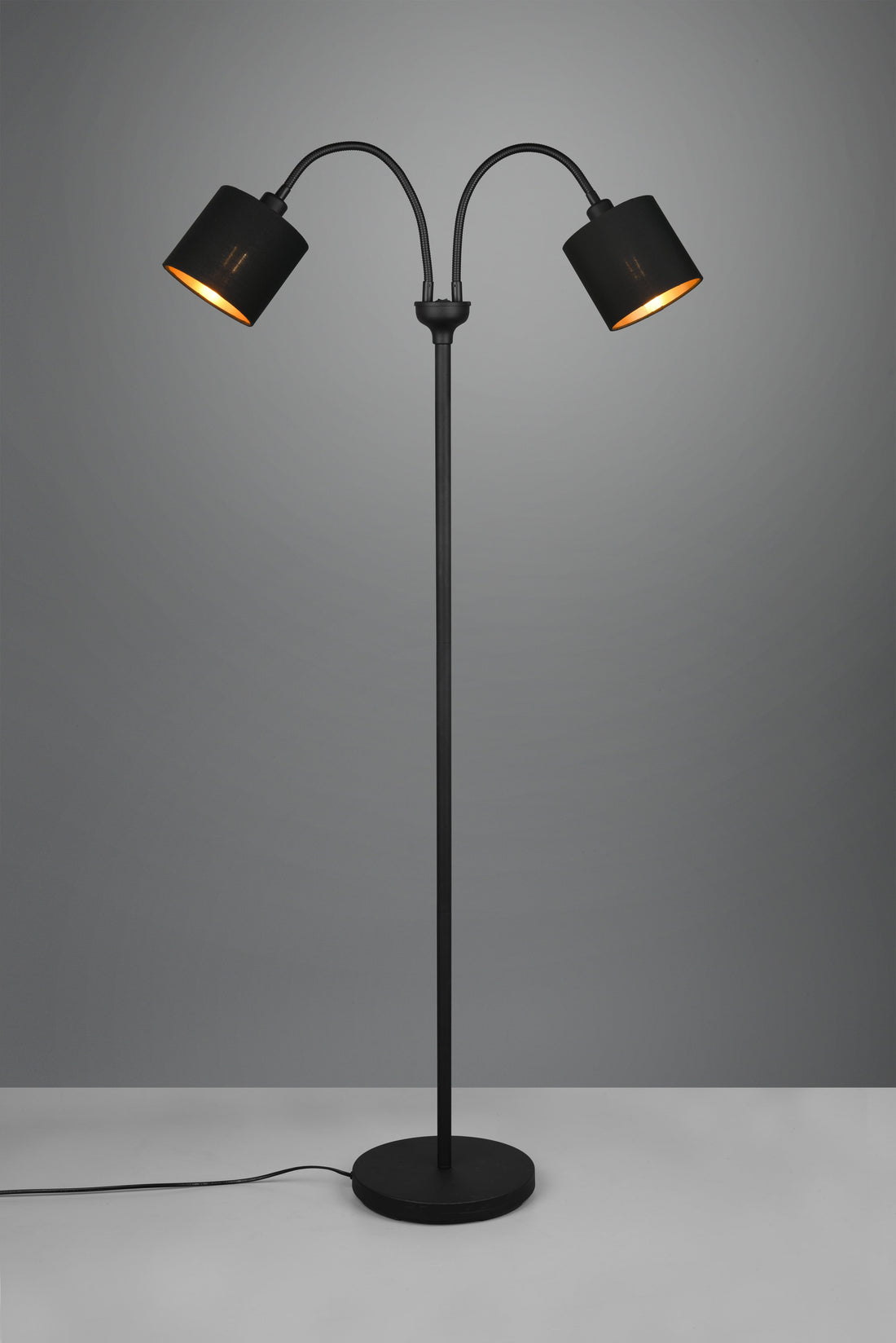 Lampadaire Tommy noir/or 2L R46332079