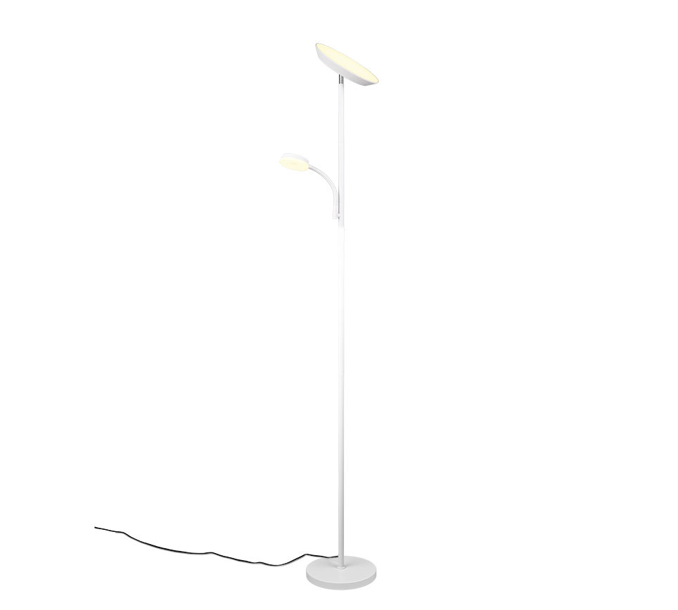 Lampadaire Specter blanc avec liseuse R47842131