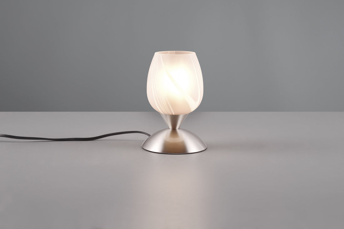 Lampe Cup II nickel verre motifs R59441001