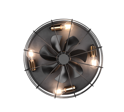 Plafonnier ventilateur Trondheim Trio R61095032