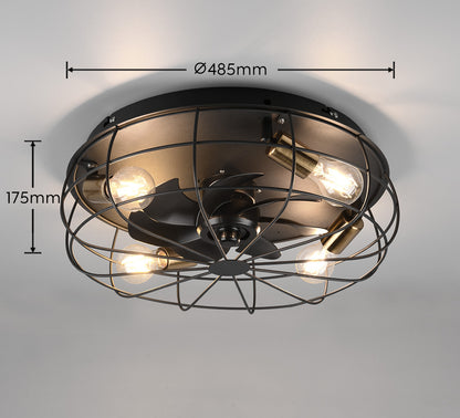 Plafonnier ventilateur Trondheim Trio R61095032