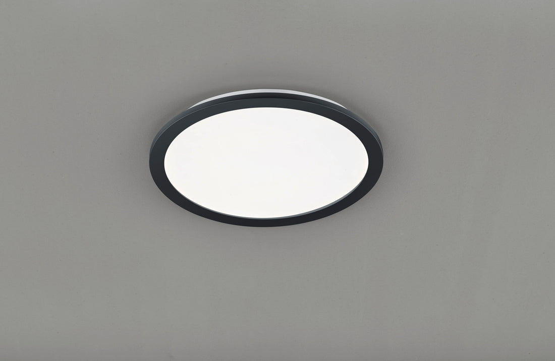 Plafonnier Camillus rond noir gm R62922432