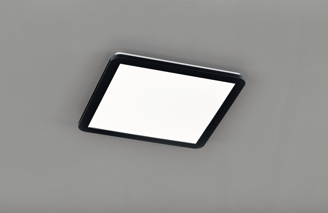 Plafonnier Camillus noir carré gm R62932032
