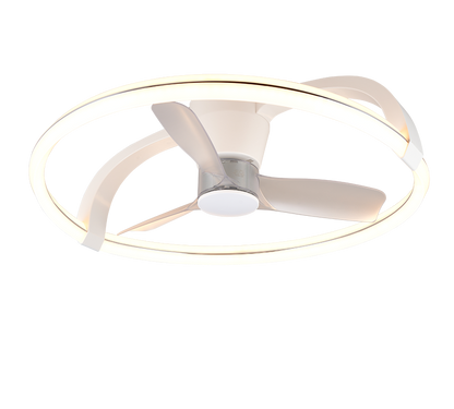 Plafonnier ventilateur blanc Stockholm Trio R64262131