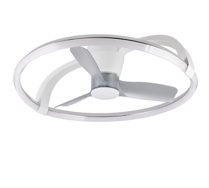 Plafonnier ventilateur blanc Stockholm Trio R64262131