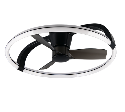 Plafonnier ventilateur noir Stockholm Trio R64262132