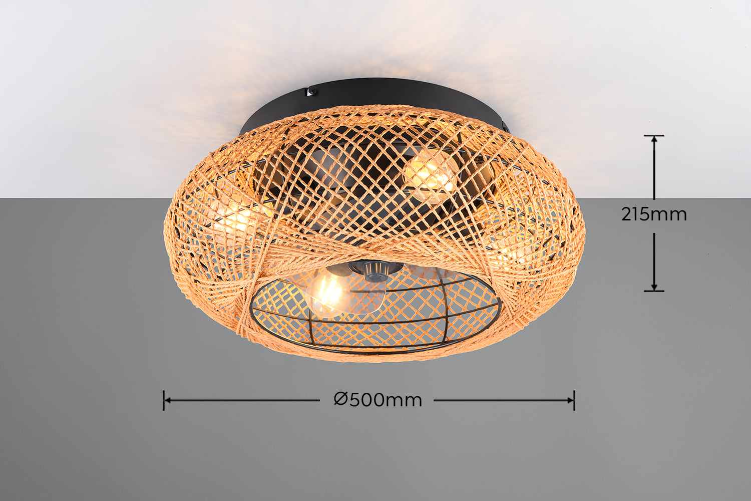 Plafonnier ventilateur Lillesand Trio R6730216