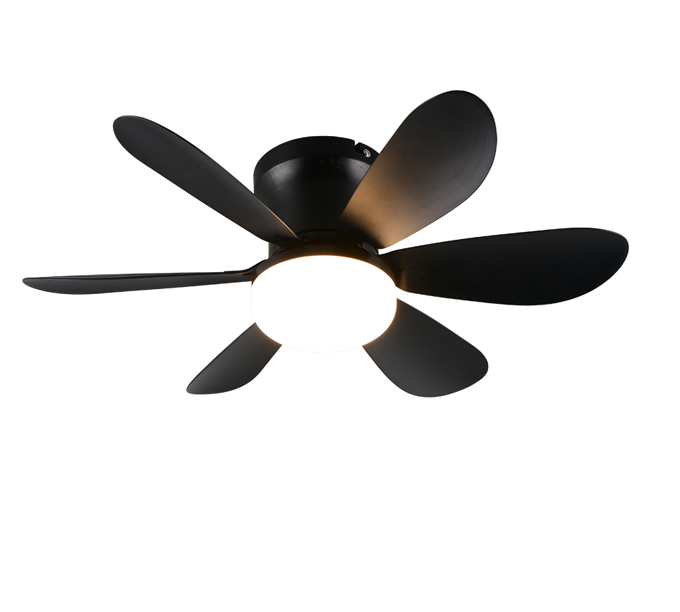 Plafonnier ventilateur LUND noir TRIO R67462132