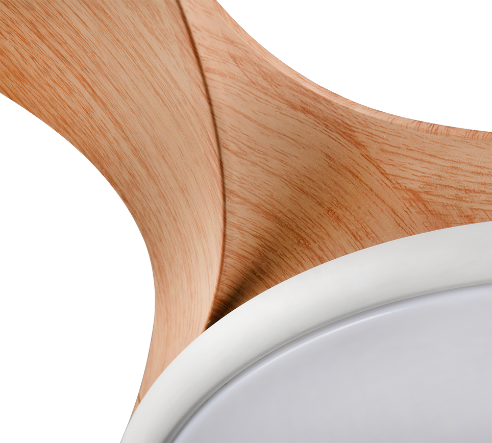 Plafonnier ventilateur FLEN aspect bois Trio R69682130