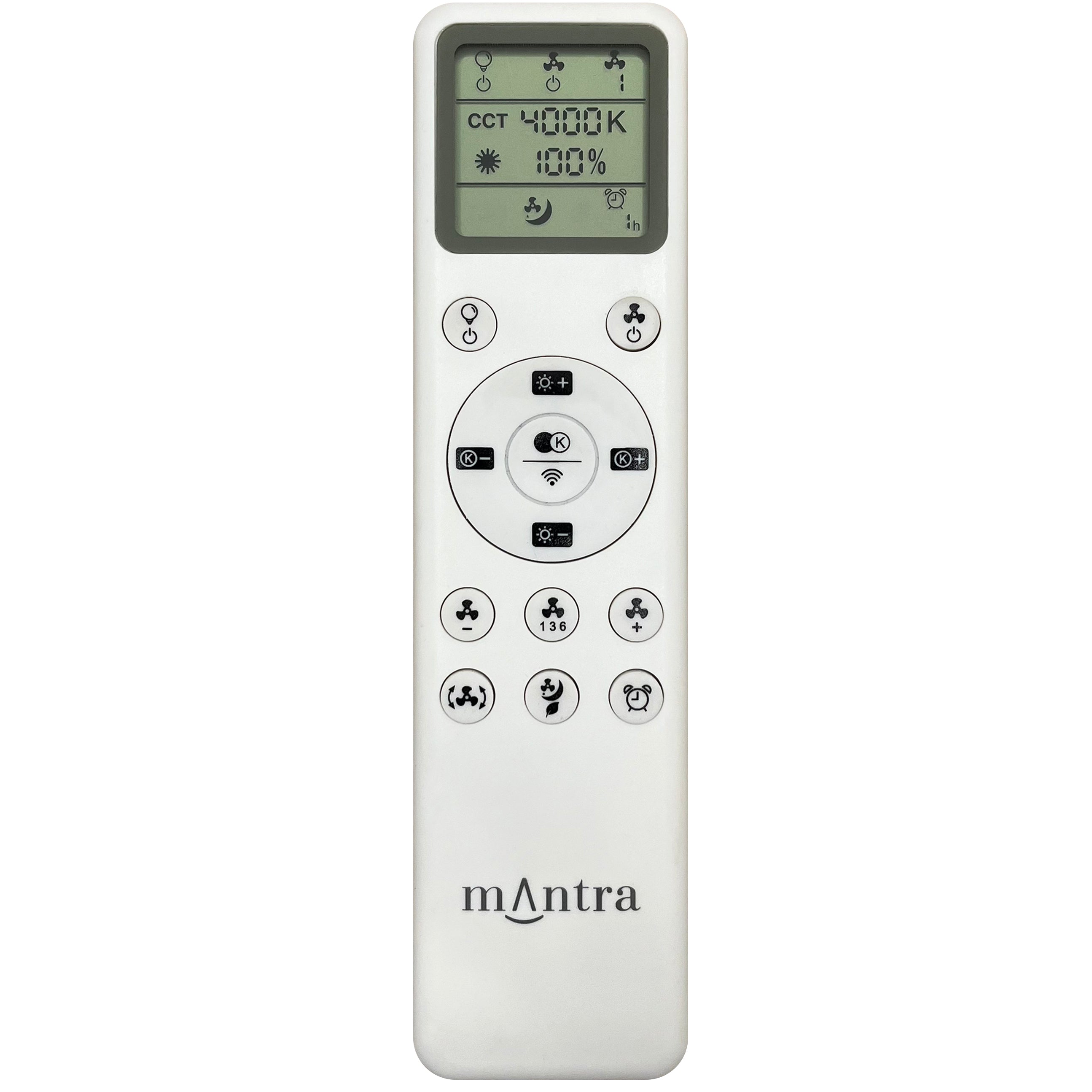 Plafonnier ventilateur Nemo blanc/bois XS Mantra 9054 DISPONIBLE NOVEMBRE