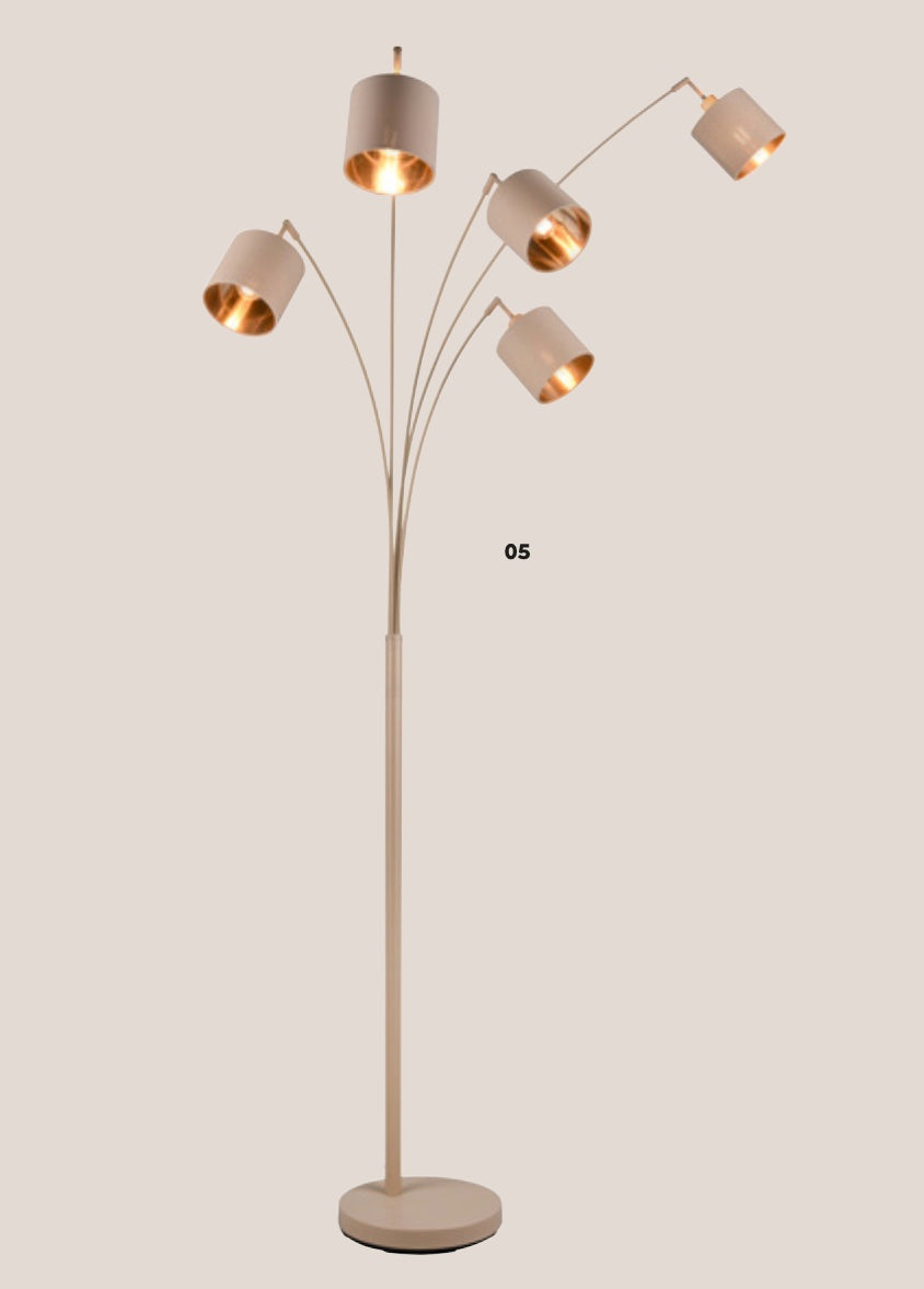 Lampadaire Tommy beige/or 5L R46330543