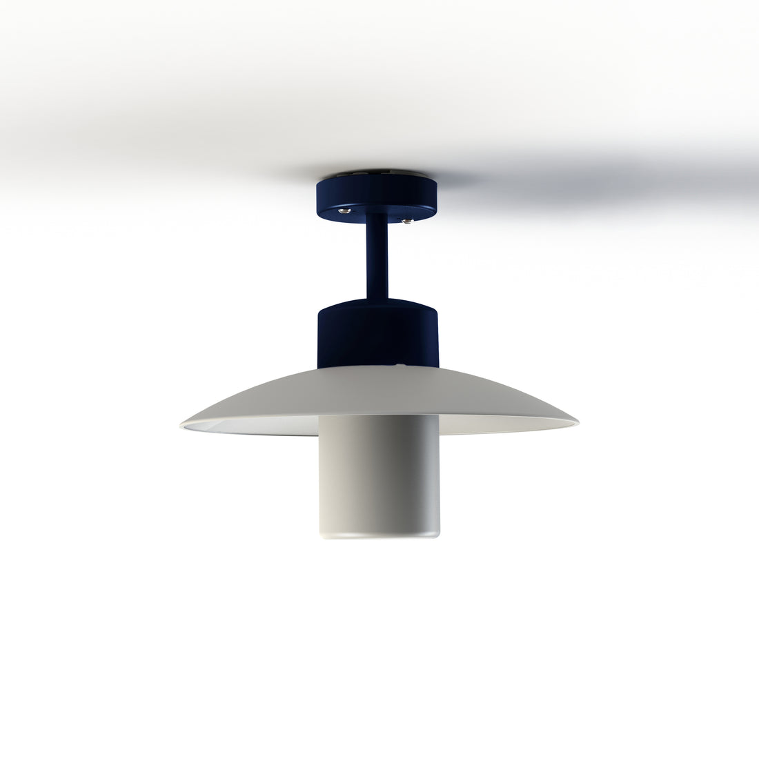 Plafonnier Aubanne N°2 depoli Bleu acier 065 101004065