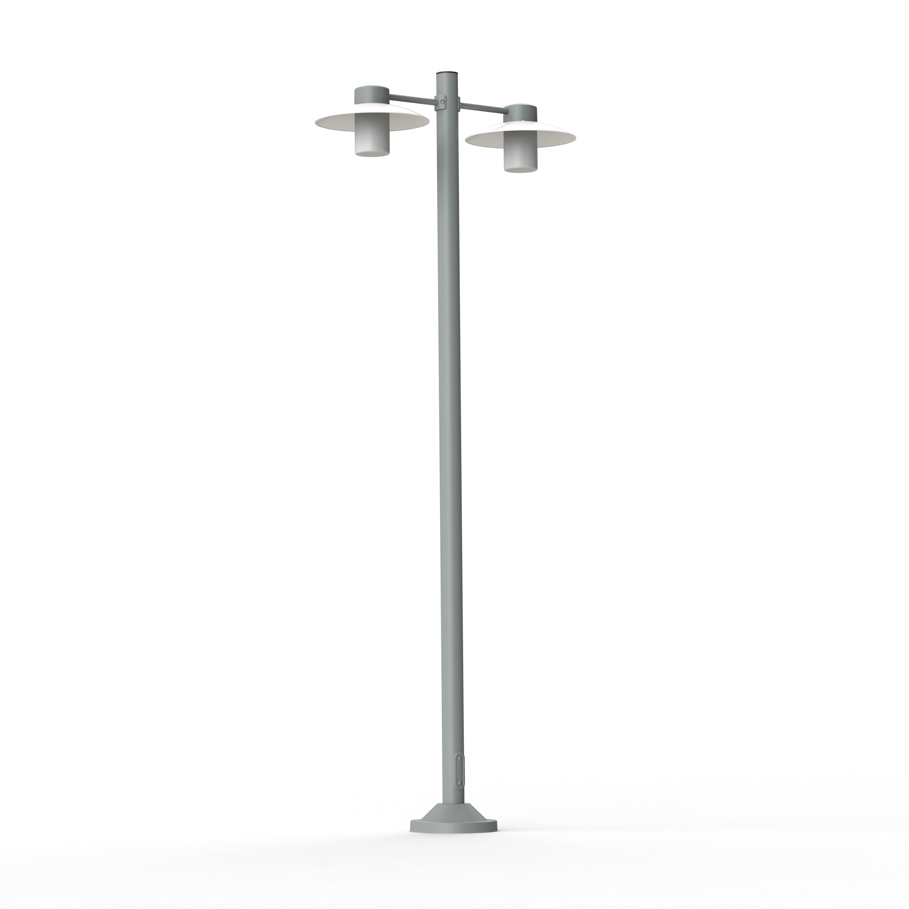 Lampadaire Aubanne N°5 depoli Gris métal 023 101010023