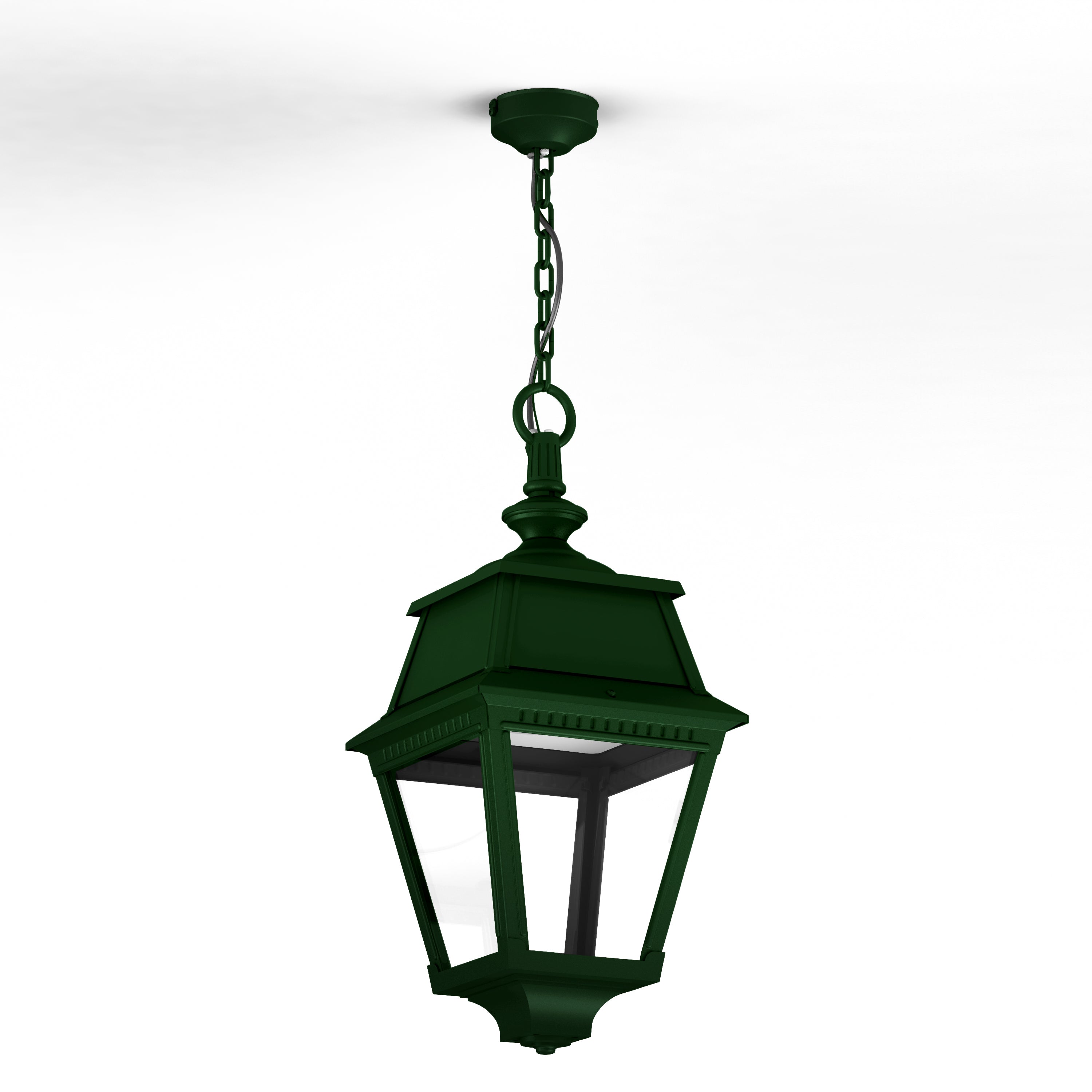 Suspension Avenue 2 N°1 LED clair Vert Anglais 019