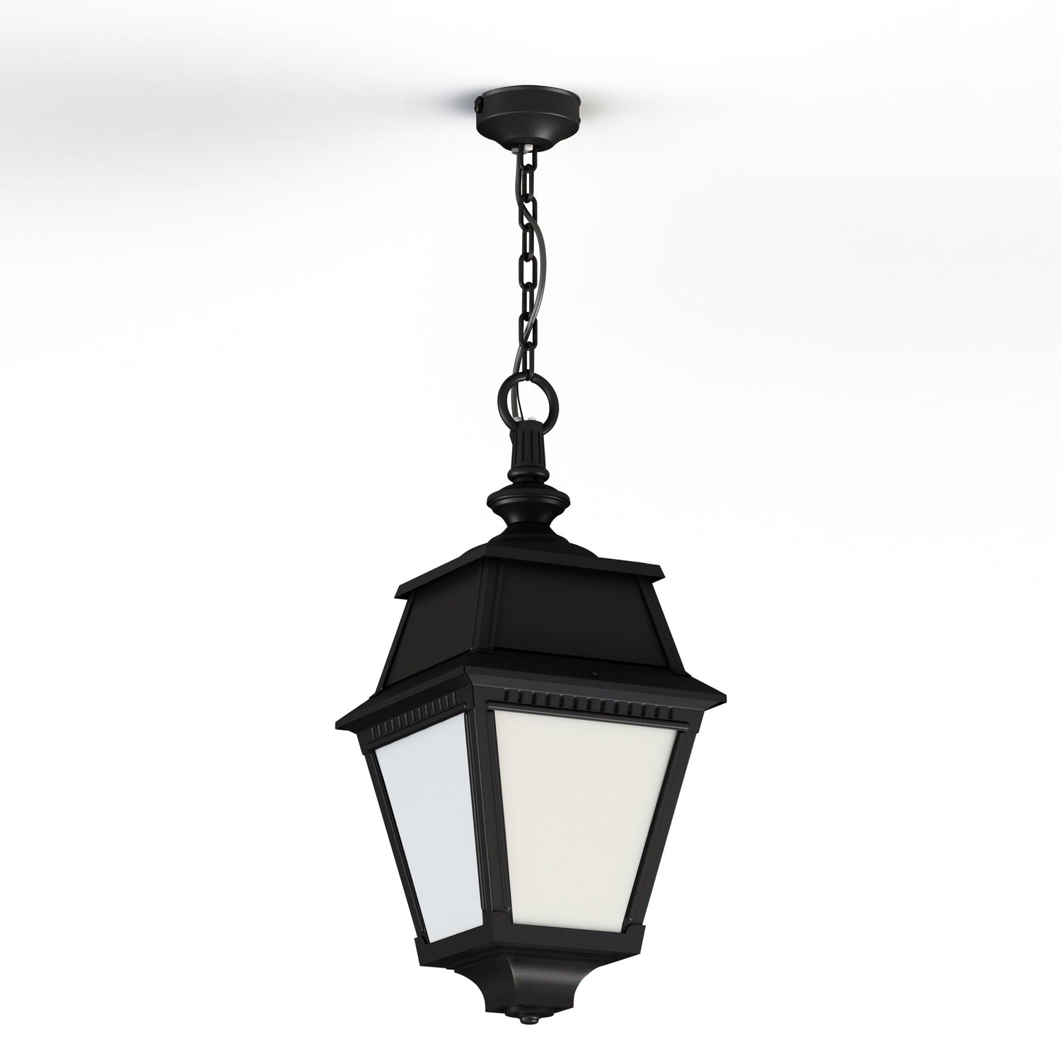 Suspension Avenue 2 N°1 LED opale Noir foncé 000