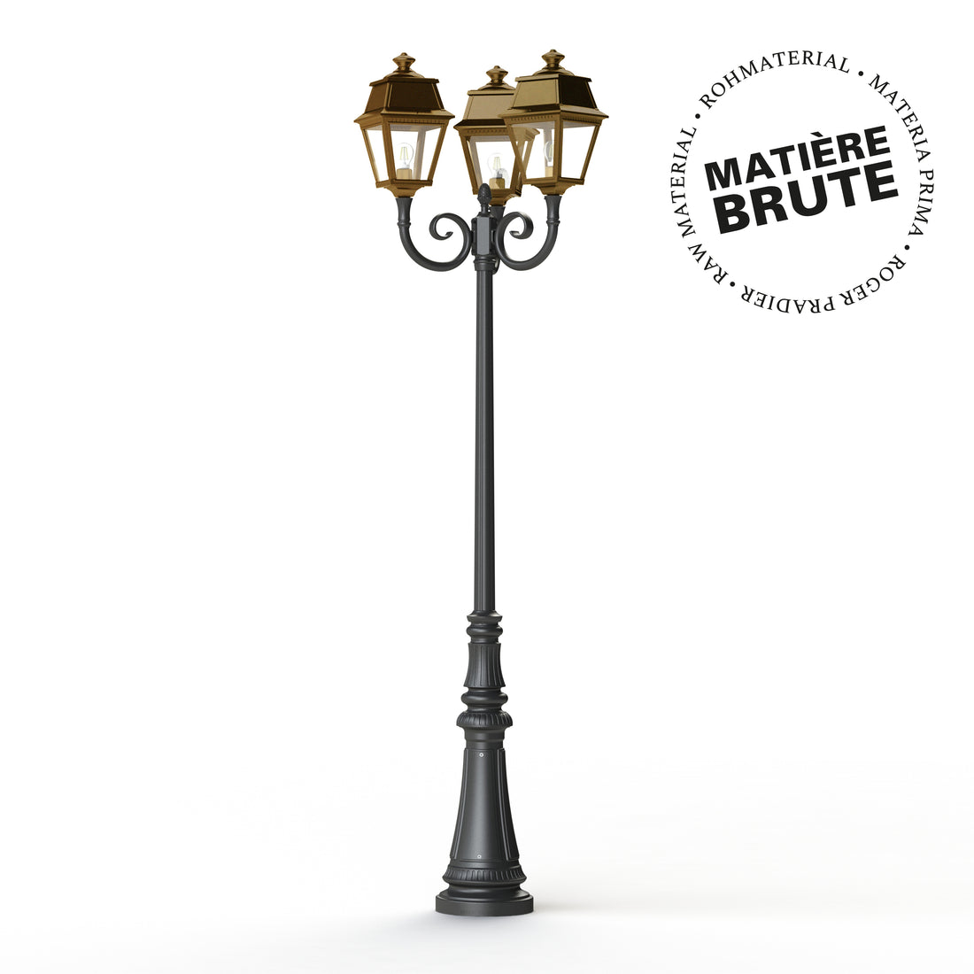 Lampadaire Avenue 2 N°11 E27 Laiton brut 072 102028072