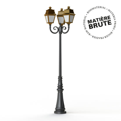 Lampadaire Avenue 2 N°11 LED Laiton brut 072 Diffuseur opale 102130072