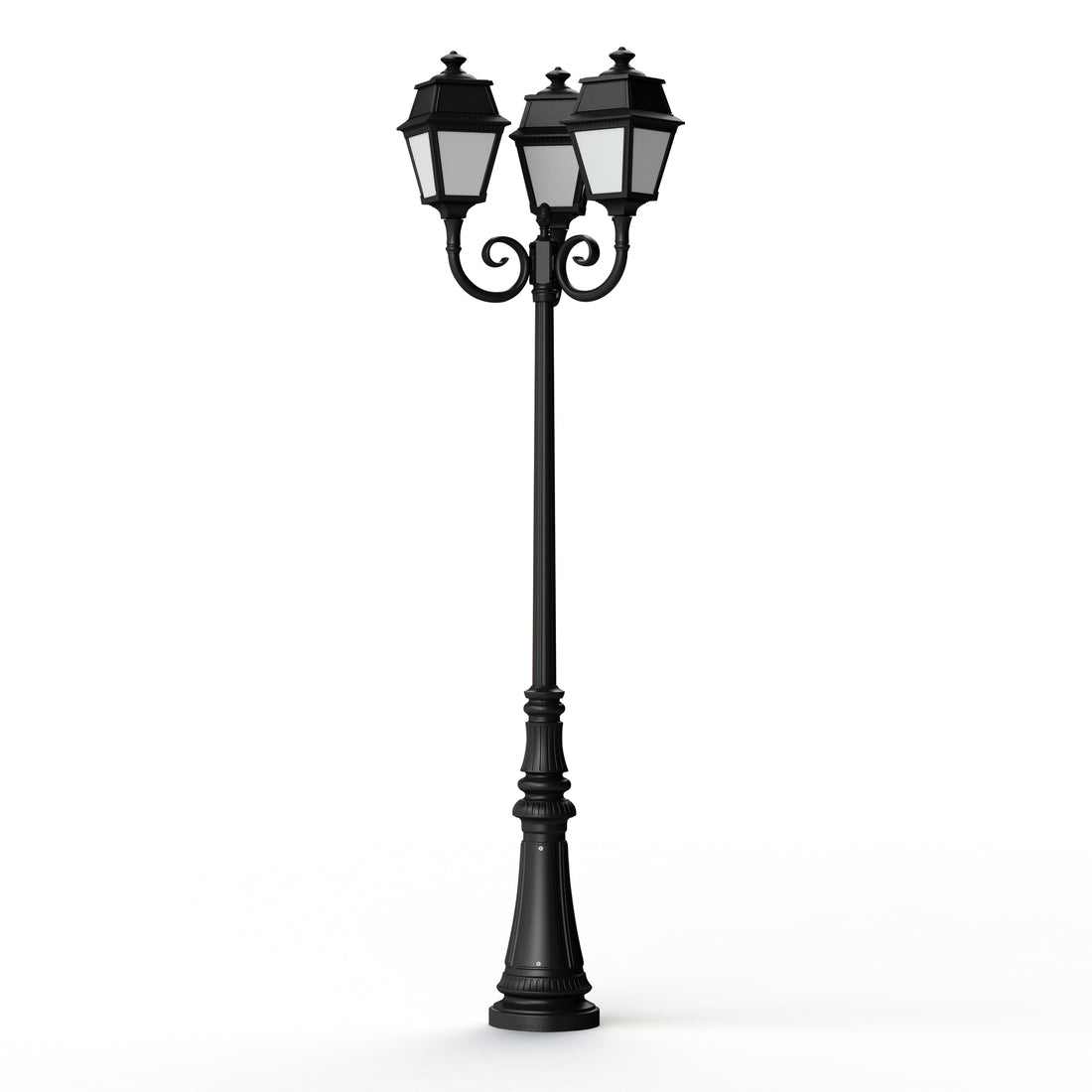 Lampadaire Avenue 2 N°11 LED opale Noir foncé 000 102130000