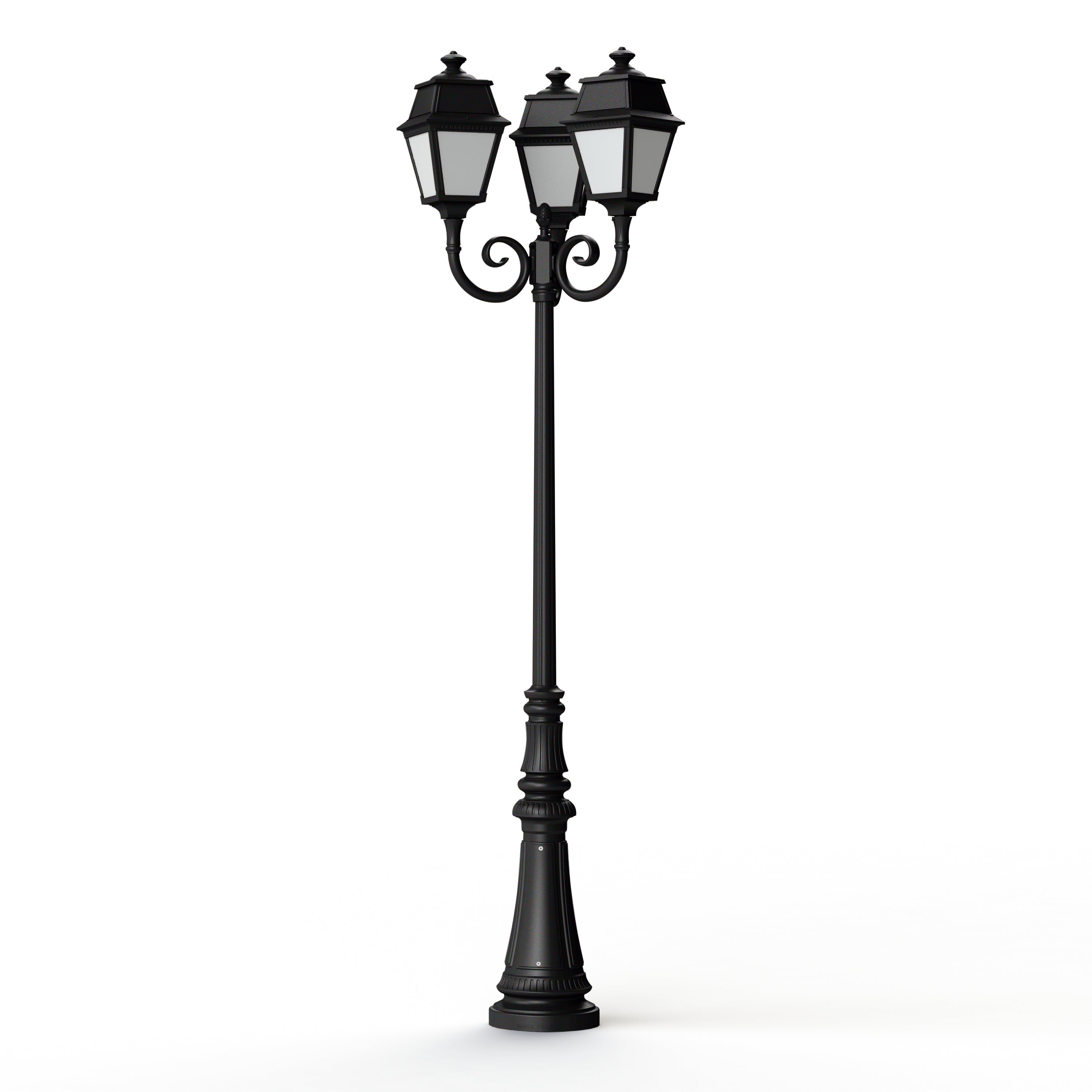 Lampadaire Avenue 2 N°11 LED opale Noir foncé 000 102130000