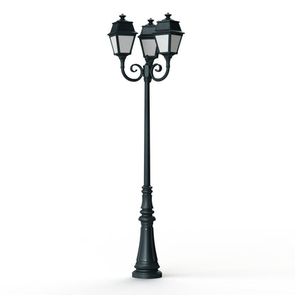 Lampadaire Avenue 2 N°11 LED opale Vert de gris 008 102130008