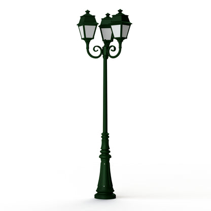 Lampadaire Avenue 2 N°11 LED opale Vert Anglais 019 102130019