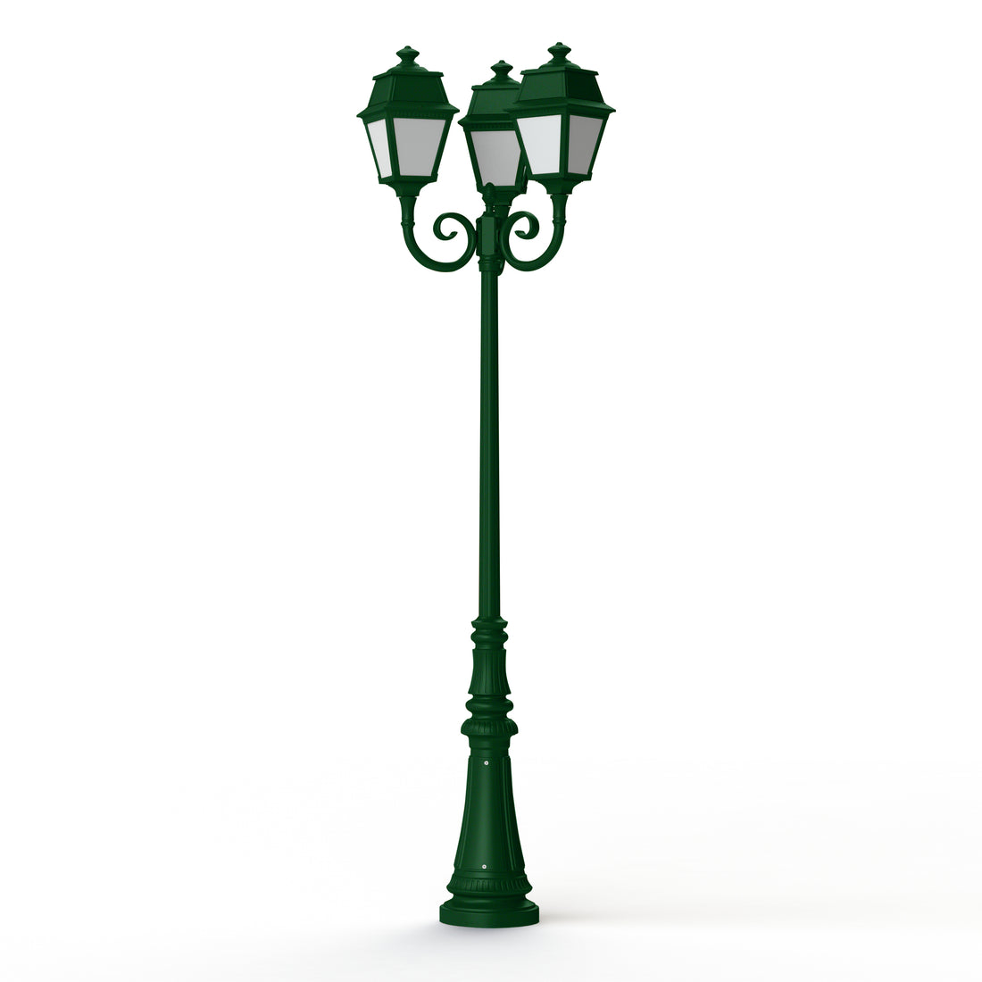 Lampadaire Avenue 2 N°11 LED opale Vert sapin 067 102130067