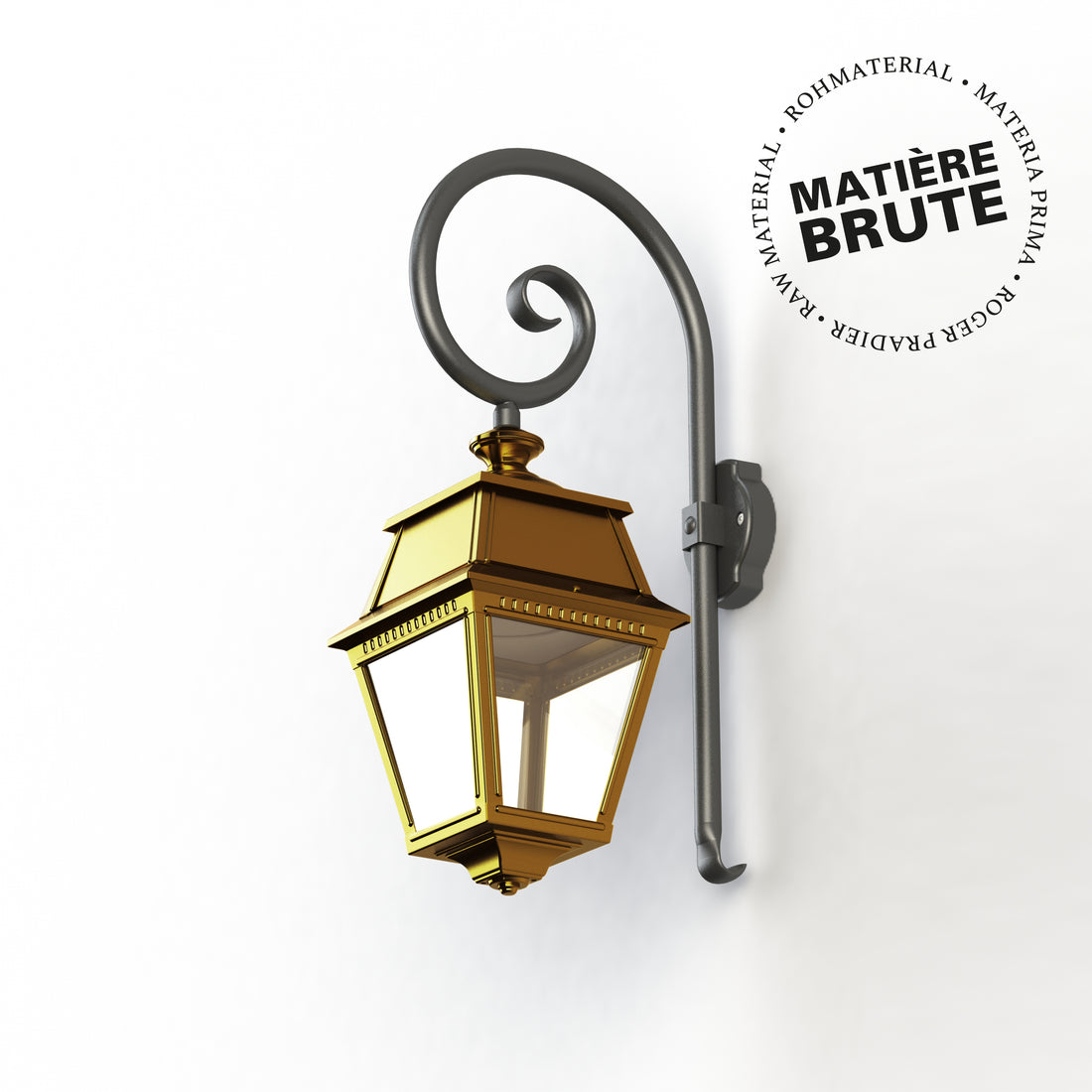 Applique Avenue 2 N°2 LED Laiton brut 072 Diffuseur clair 102105072