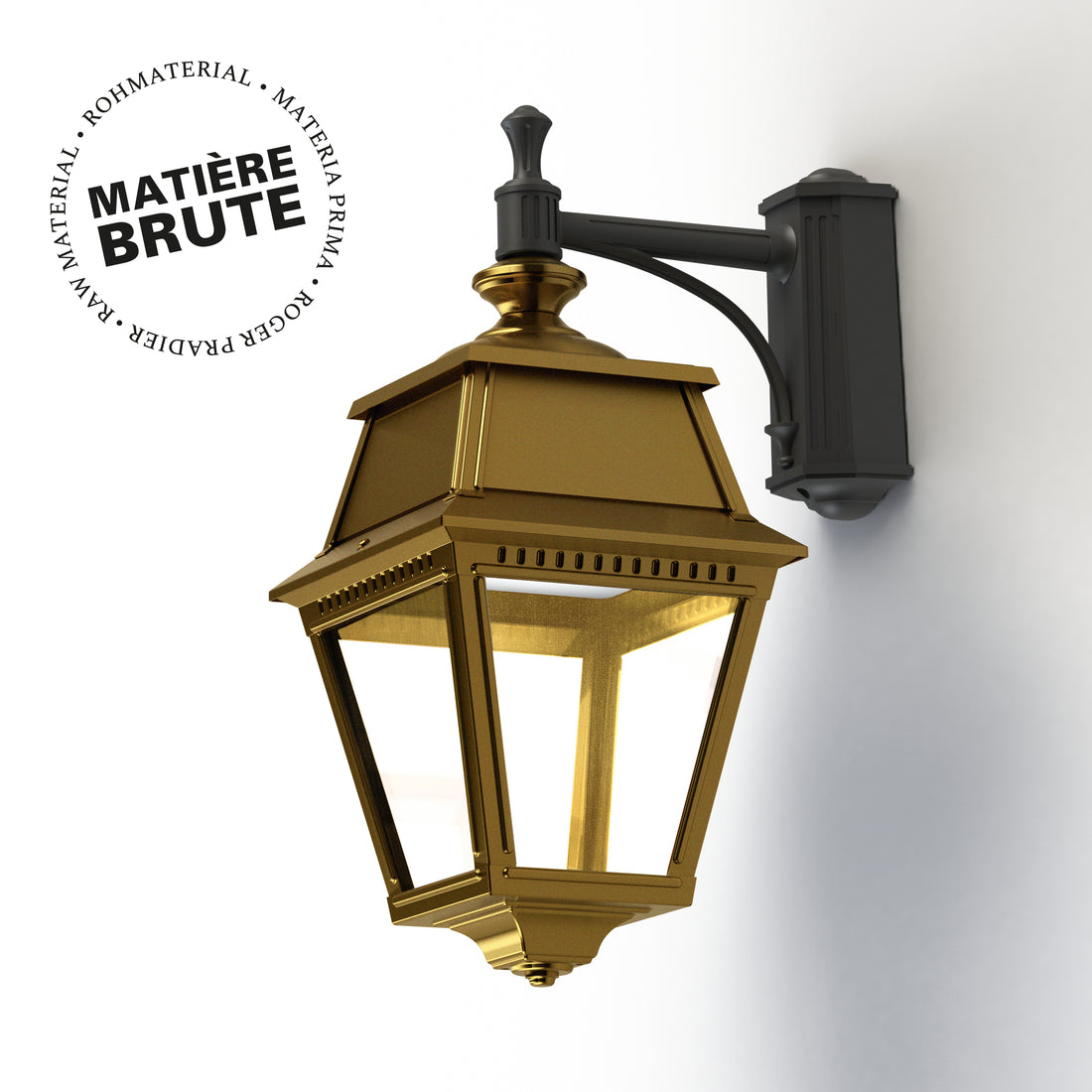 Applique Avenue 2 N°4 LED Laiton brut 072 Diffuseur clair 102111072