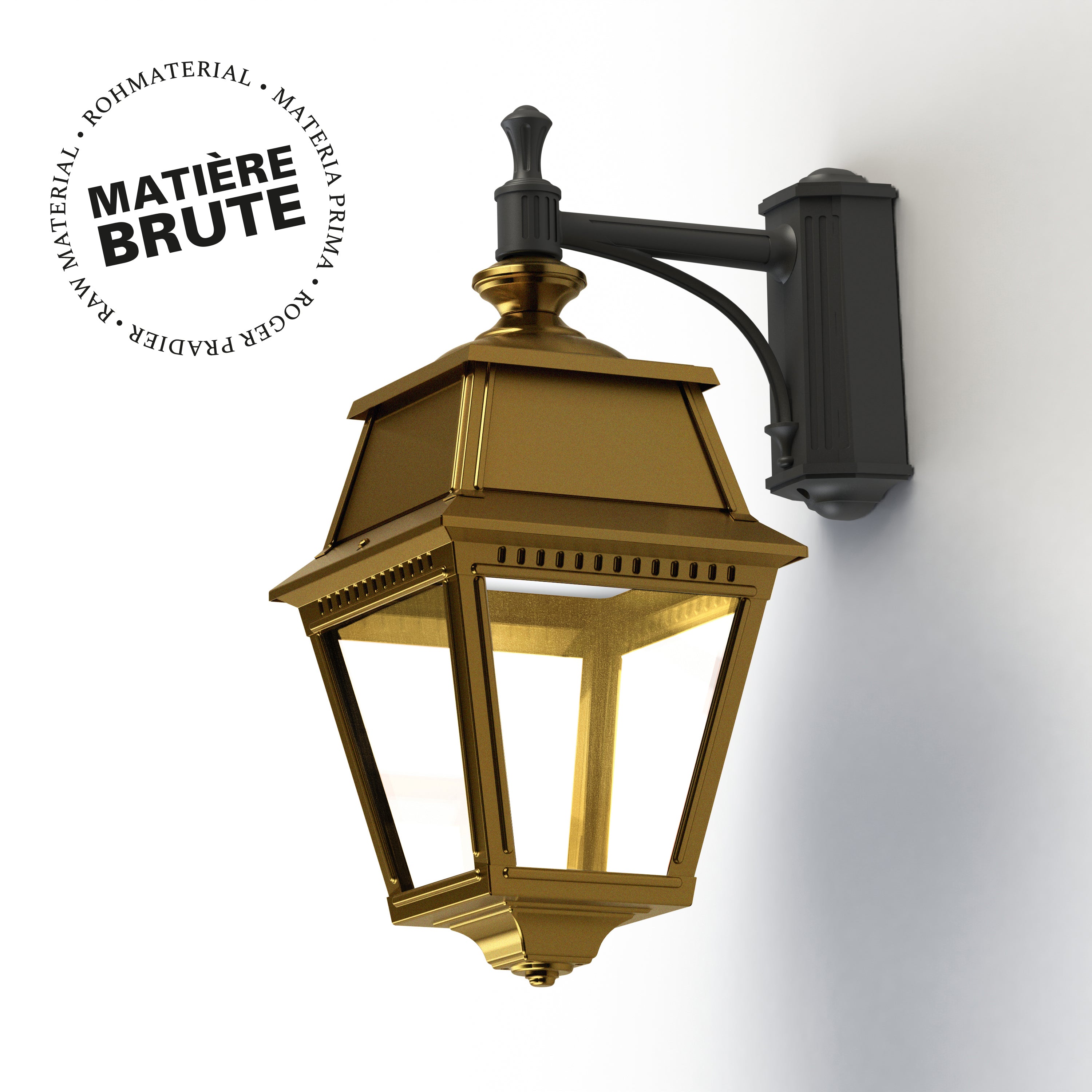 Applique Avenue 2 N°4 LED Laiton brut 072 Diffuseur clair 102111072